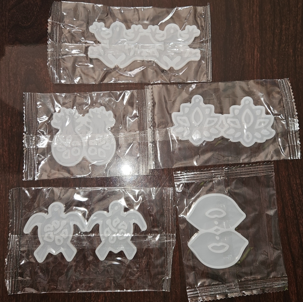 Craft Silicone Earring Keychain Mold Set | 5 Pack